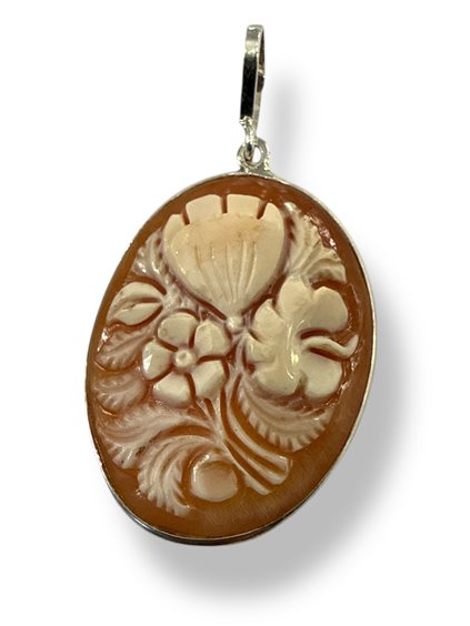 Pendant Mandile 1922 Woman Cammei  in Silver Conchiglia 2MCICM111 - 2MCICM111